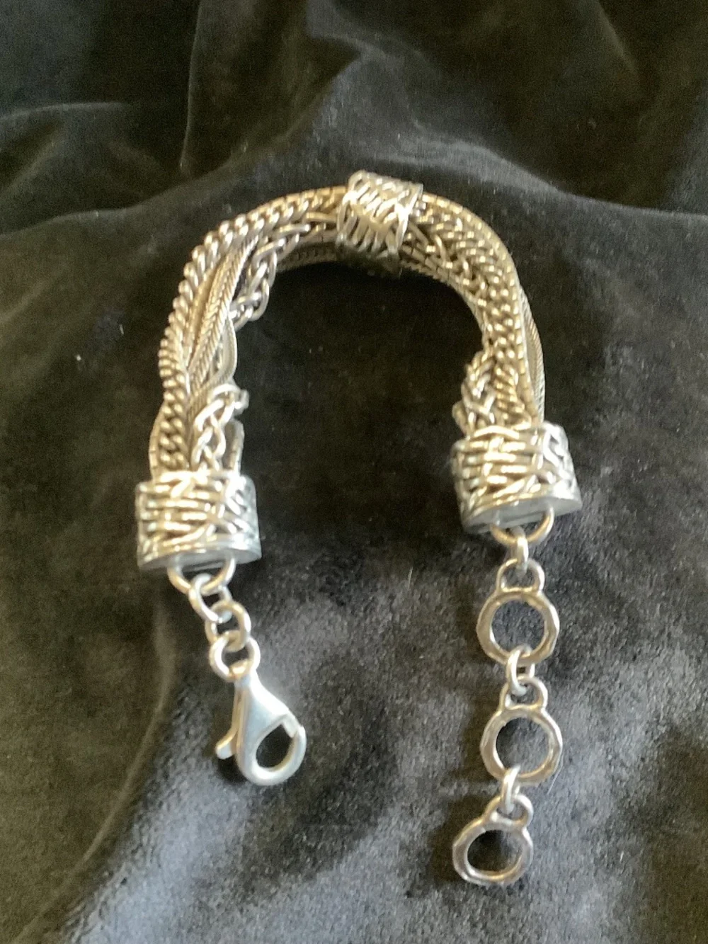 Silpada Talk of the Town Sterling Multi Chain Bracelet